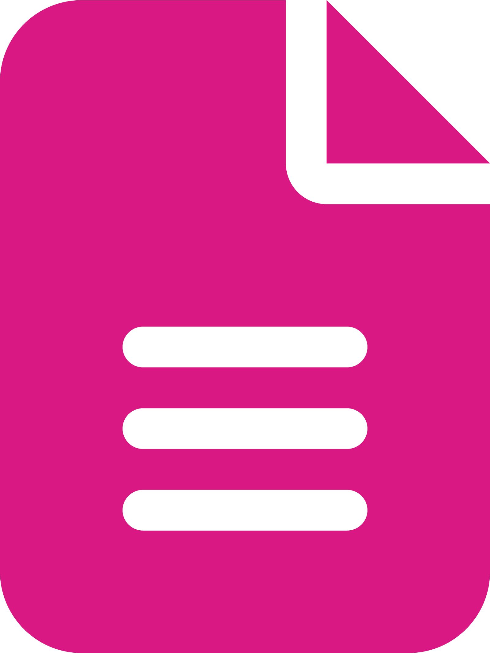 Pink document icon